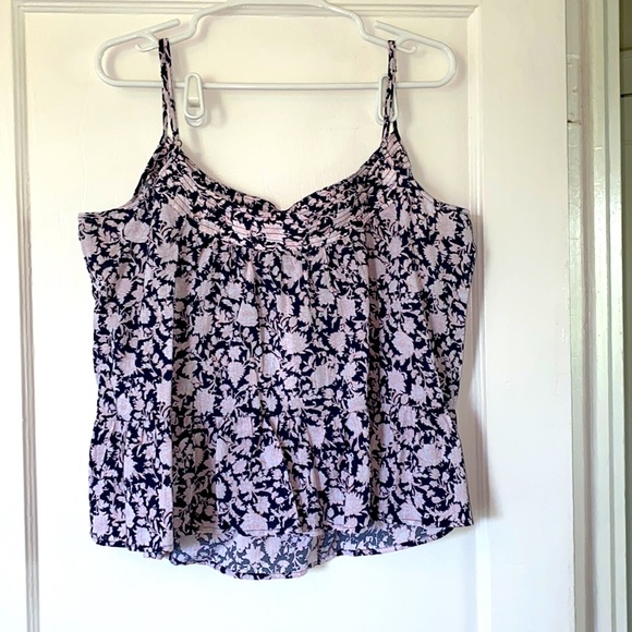 JCrew Cotton Floral Tank Top XL - Picture 2 of 8